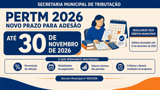 Prefeitura de São Miguel do Gostoso prorroga prazo de adesão ao PERTM 2026